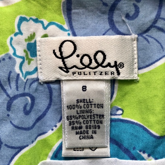 Lilly Pulitzer Escargot Snail Print Skirt Size 8 - Picture 5 of 5